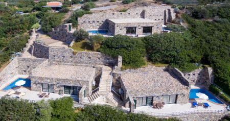 aerial view of villa
